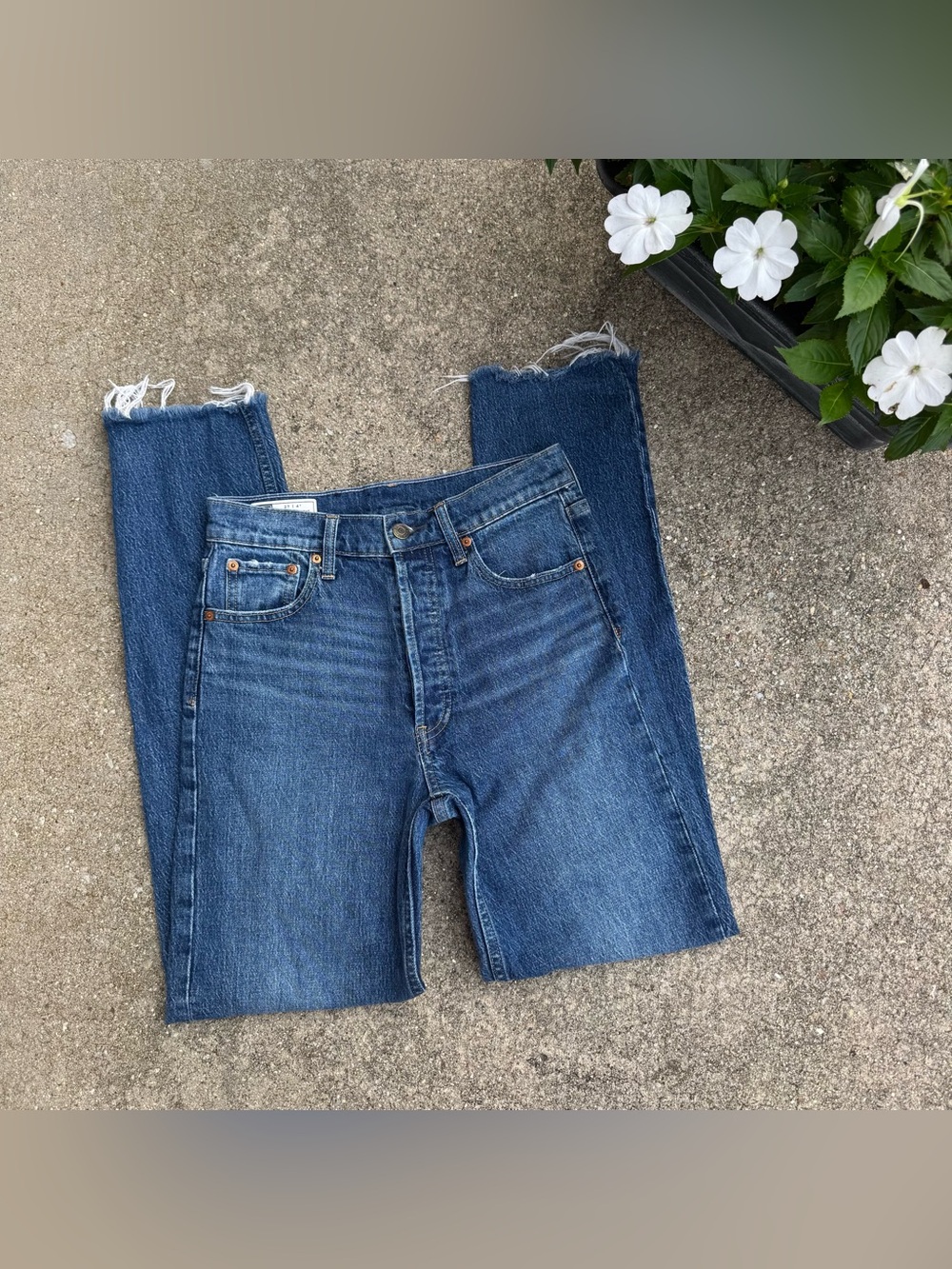 Gap Jeans Size 27 / 4 Tall - Cheeky Straight High Rise